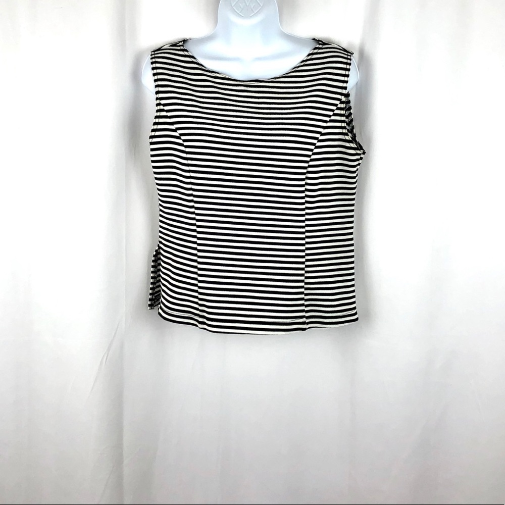 Nicole Studio knit striped tank top 8P
